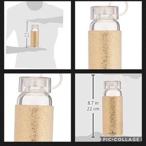 8.7” Kate Spade Glittery Gold Tumbler